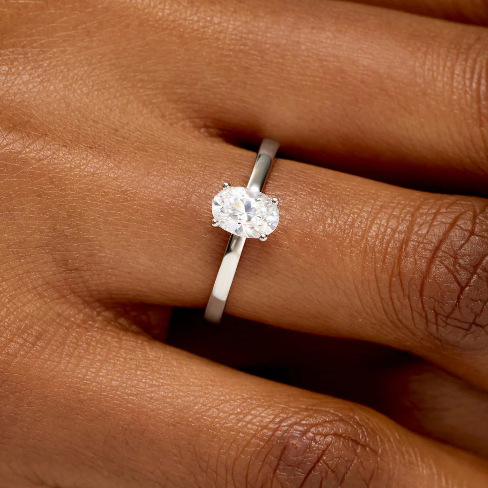 Oval Cut Solitaire Ring