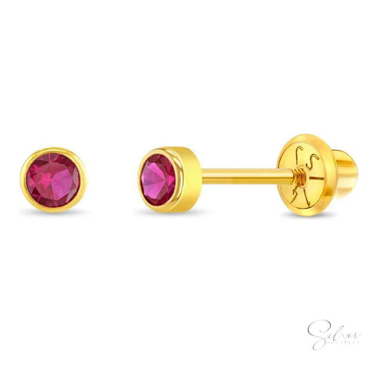 Birthstone Stud Earrings