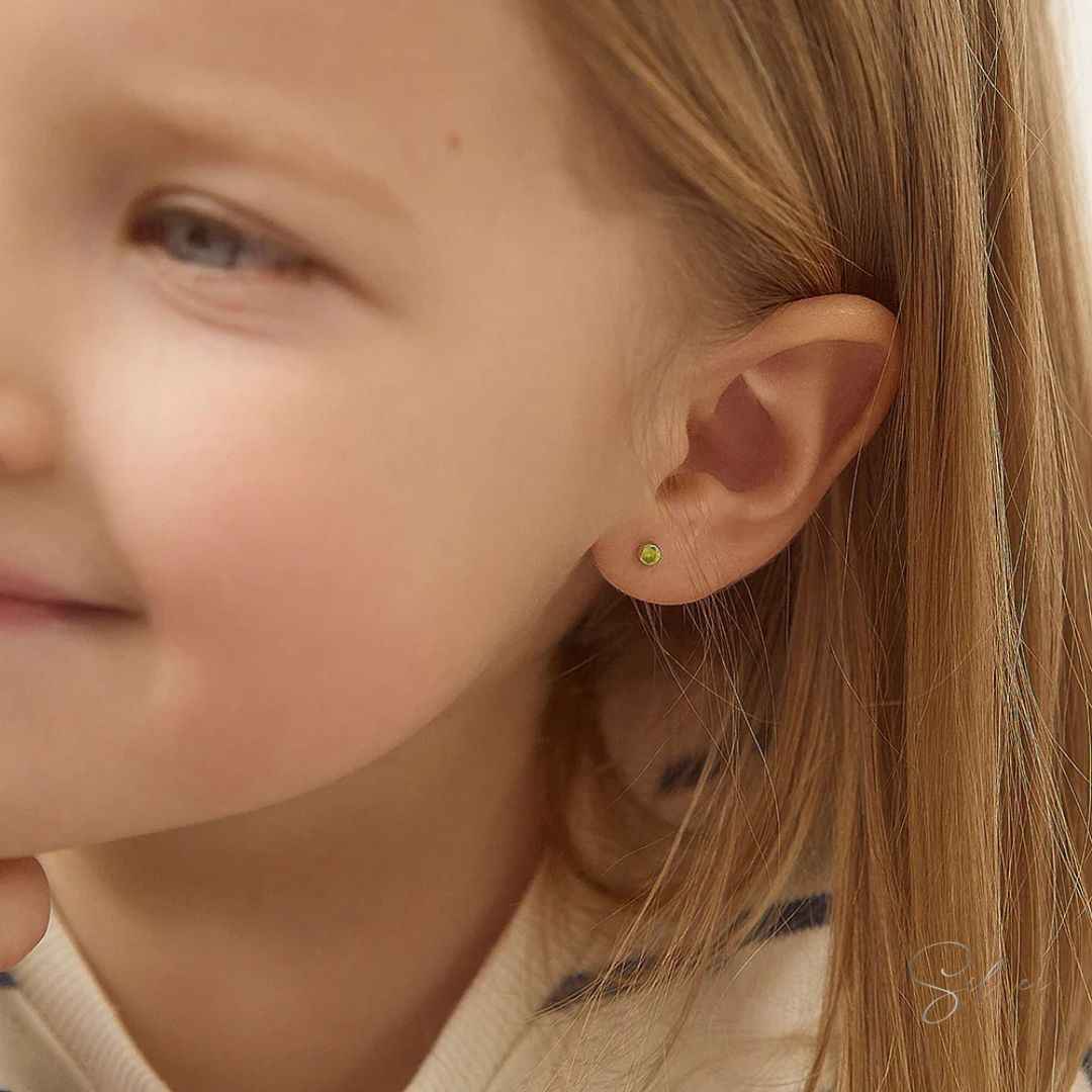 Birthstone Stud Earrings
