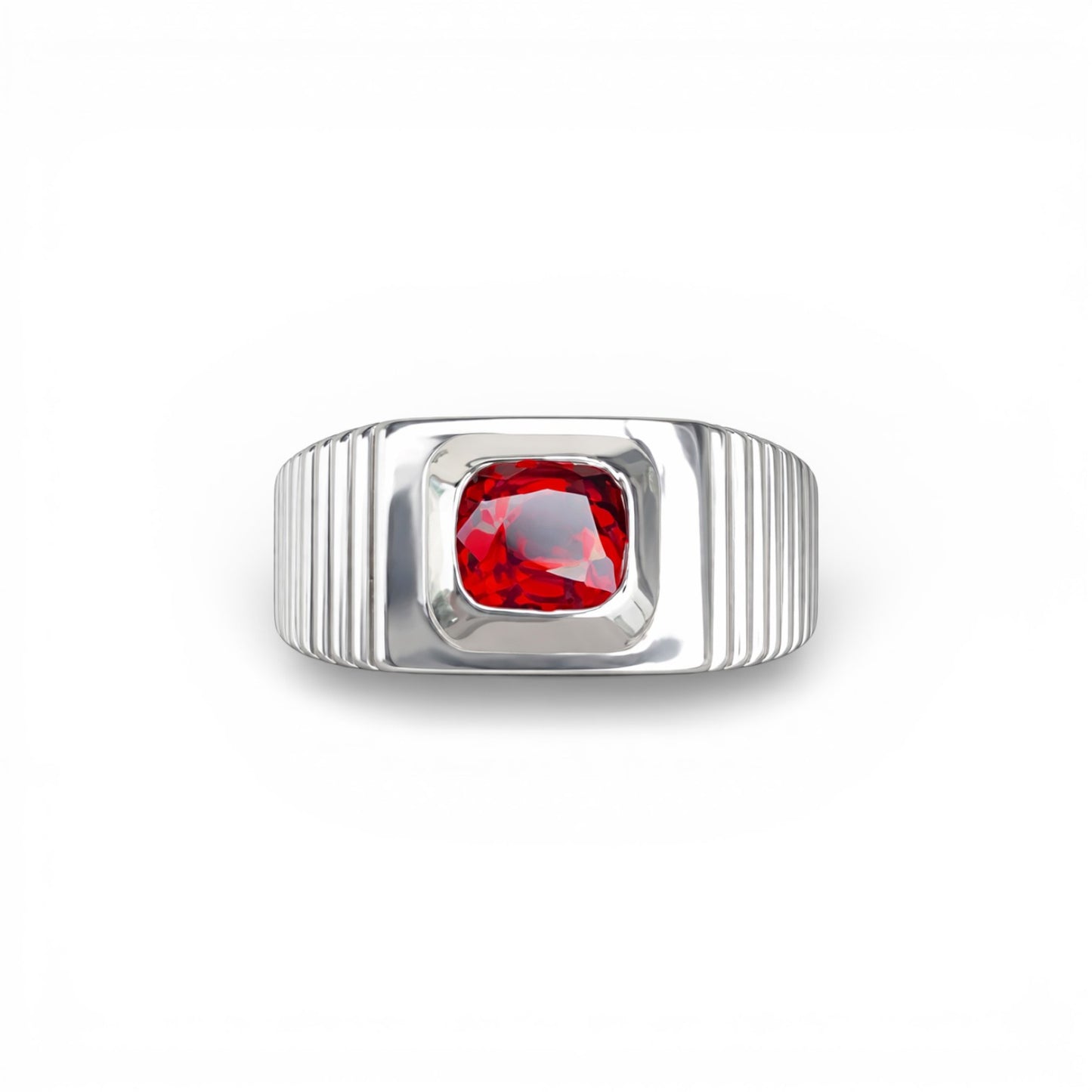 Garnet Mens Ring