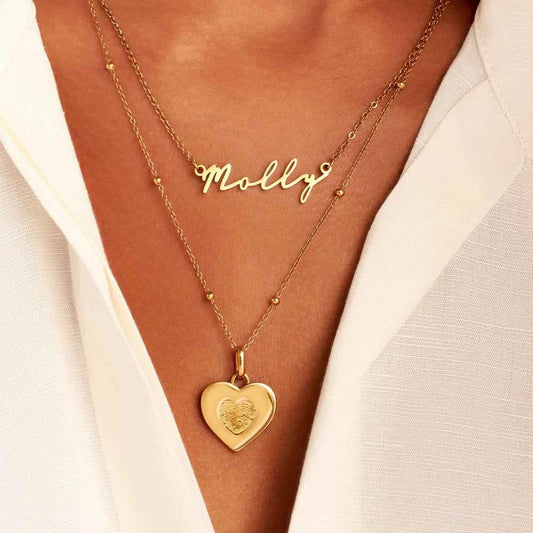 Fingerprint Heart Necklace