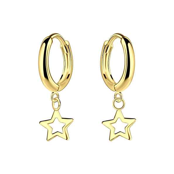Star Charm Huggie Earrings