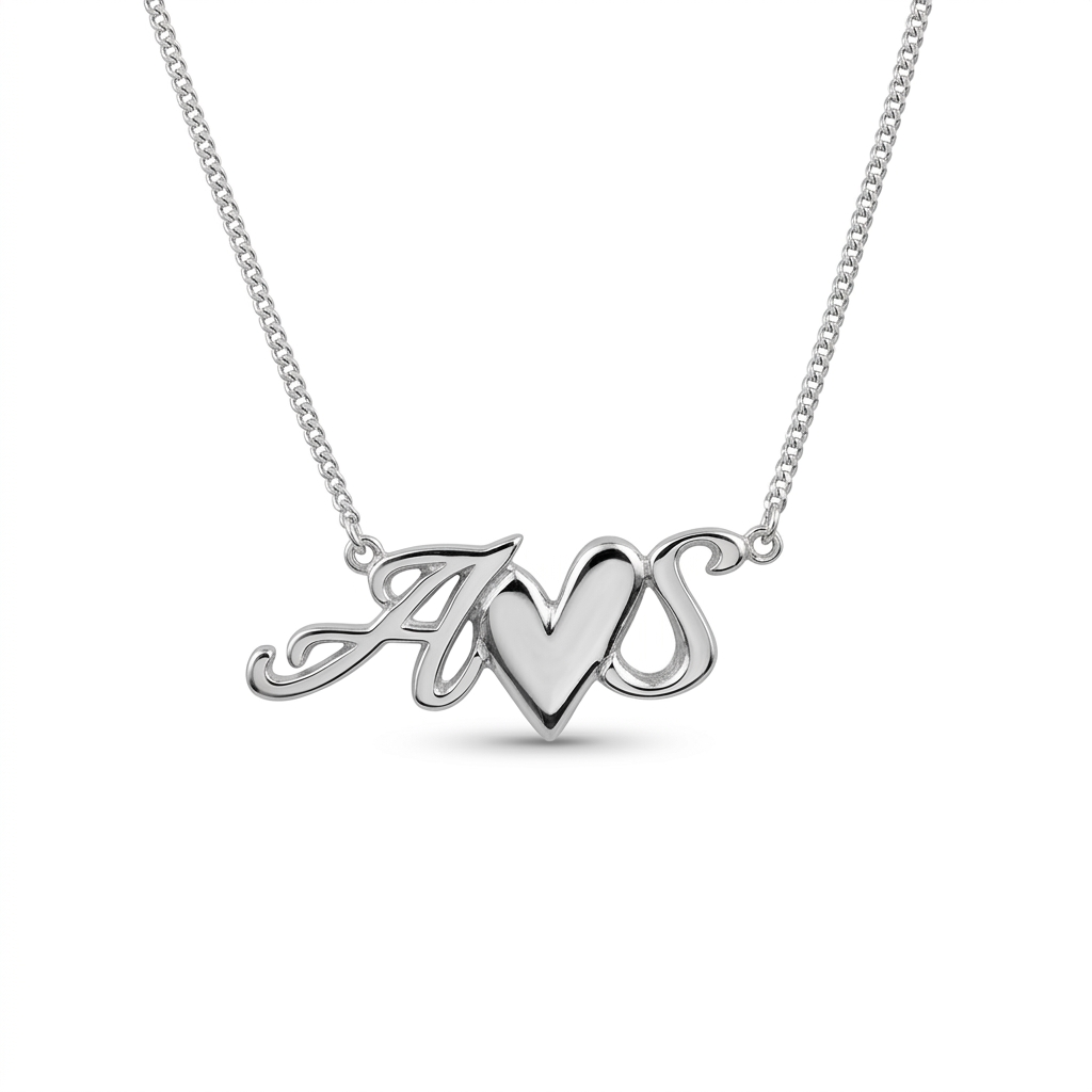 Initial Heart Necklace