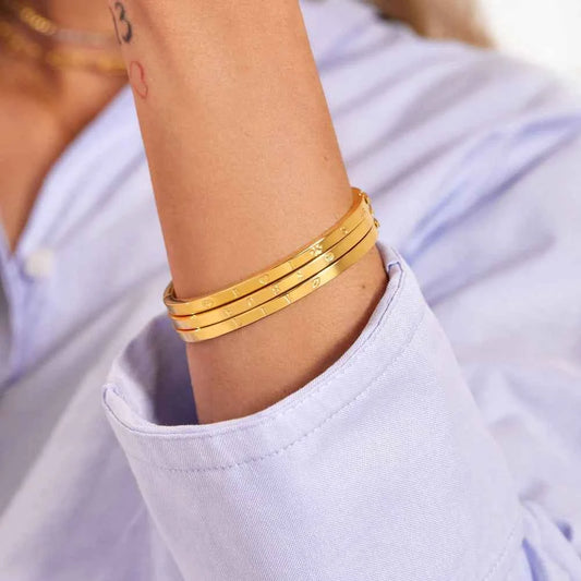 Stamped Custom Bangle