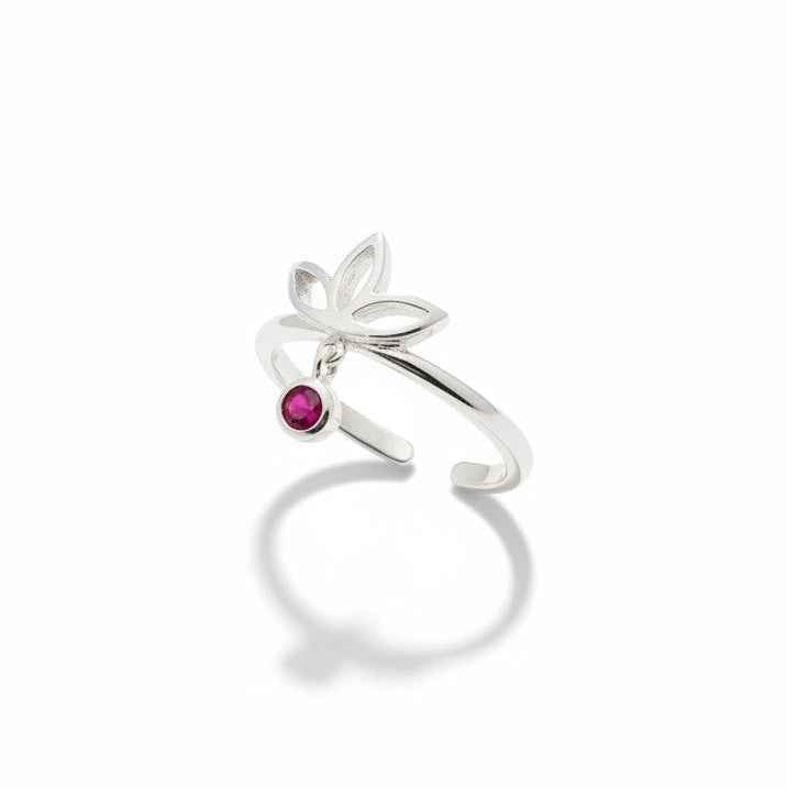 Leaf Charm Toe Ring