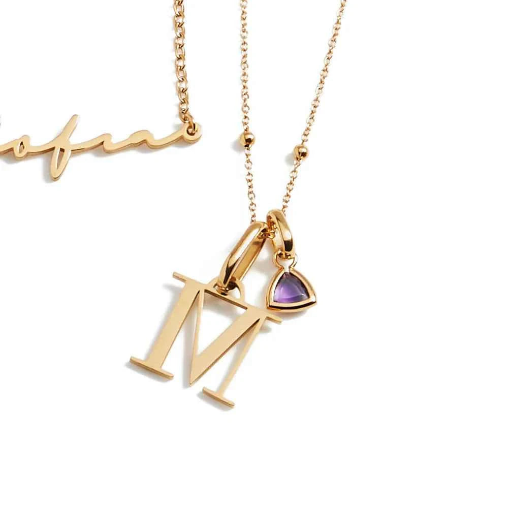 Droplet Birthstone Pendant