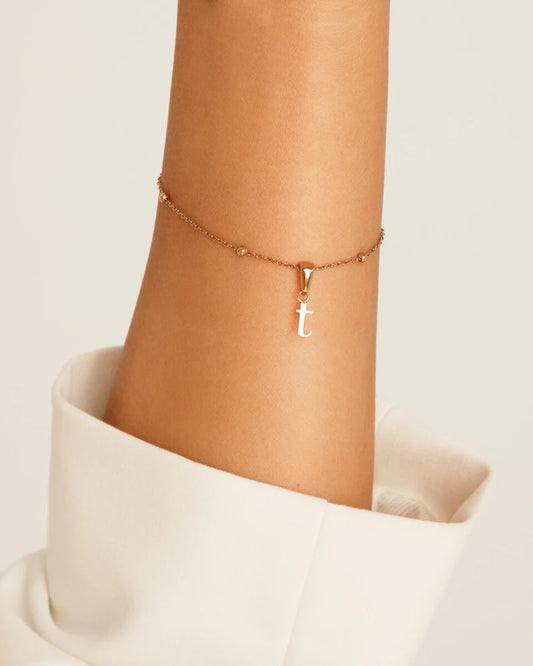 Lowercase Initial Bracelet