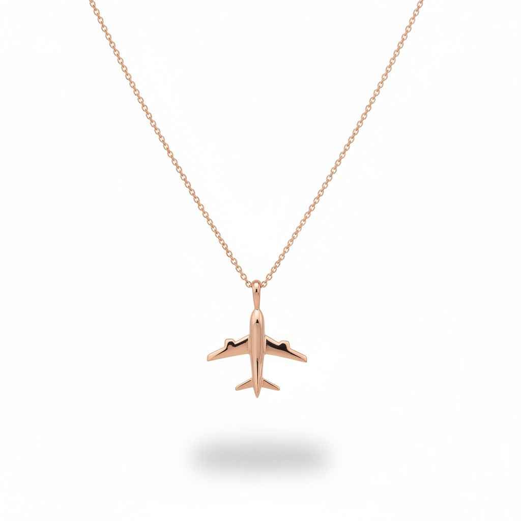 Wanderlust Airplane Necklace