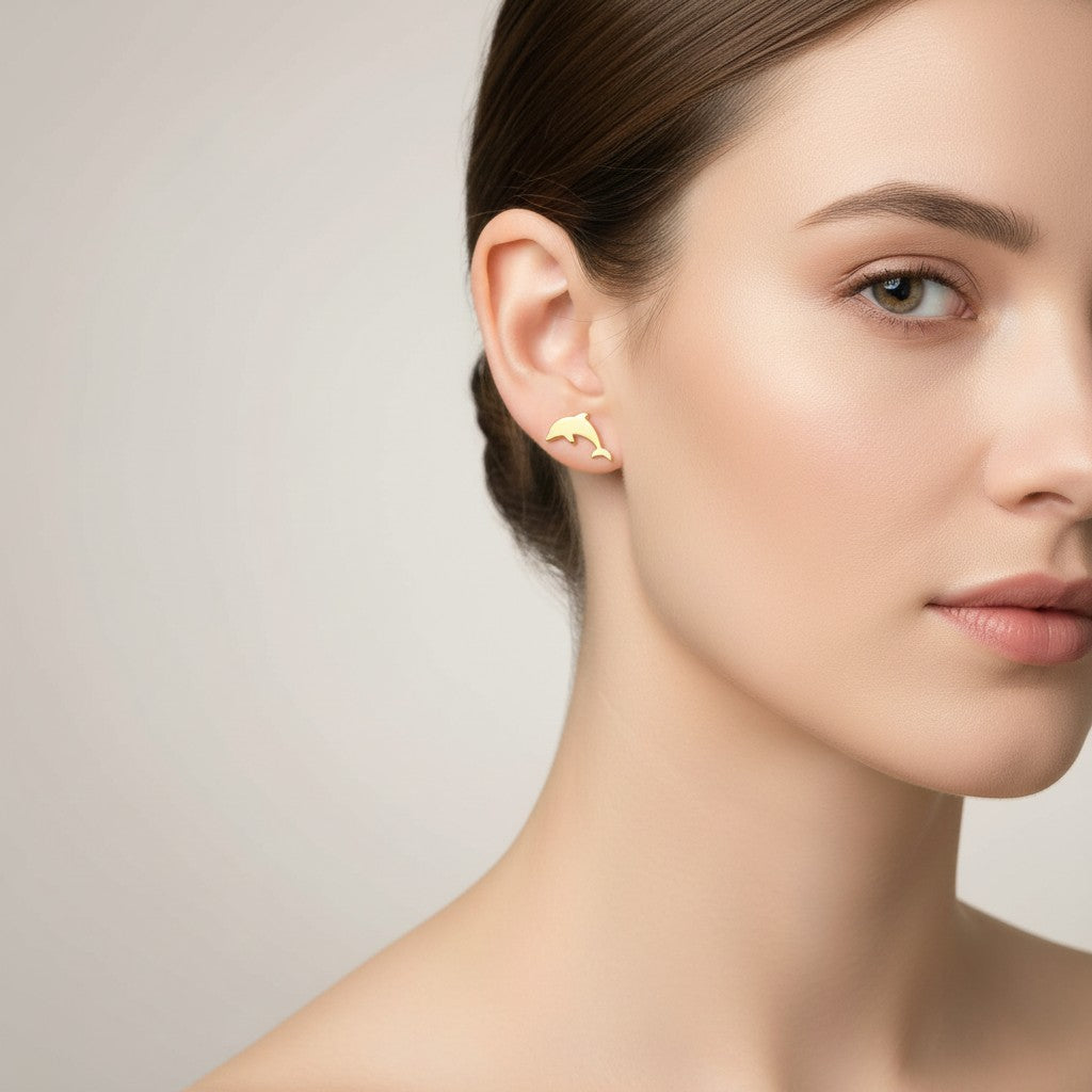 Dolphin Stud Earrings