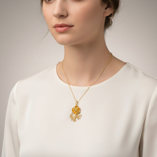 Golden Bloom Pendant