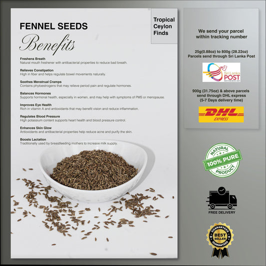 Organic Fennel Seeds - Baza Boutique