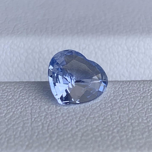 Natural Heart Shaped Light Blue Sapphire 1.06ct - (H)