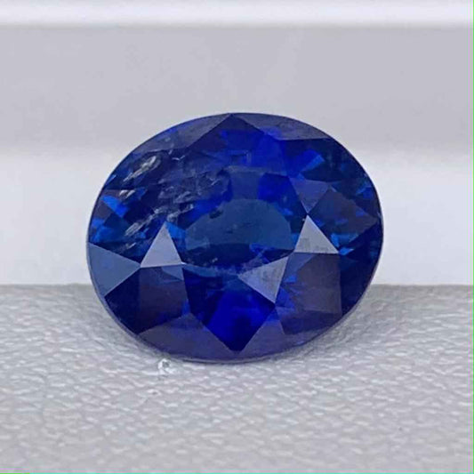 Royal Blue Sapphire 3.57ct Unheated Natural Oval Cut Blue Sapphire Gemstone for Fine Jewelry