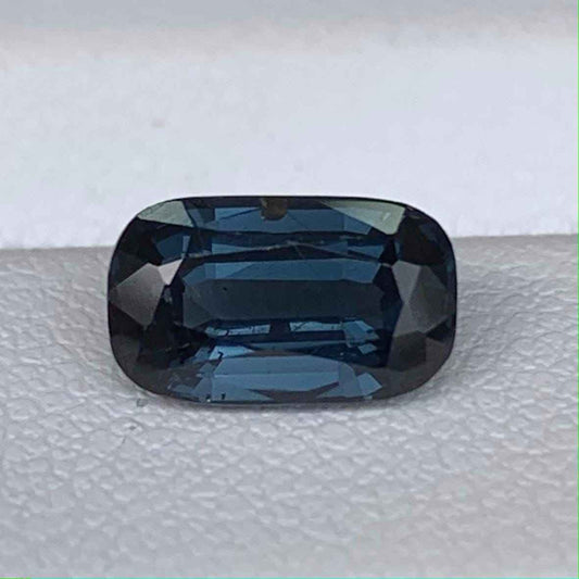 Marine Blue Spinel 1.63ct Unheated Natural Long Cushion Cut Blue Gemstone for Fine Jewelry
