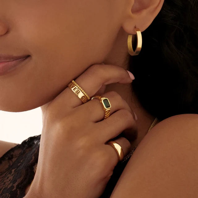 Flux Hoop Ring - Baza Boutique