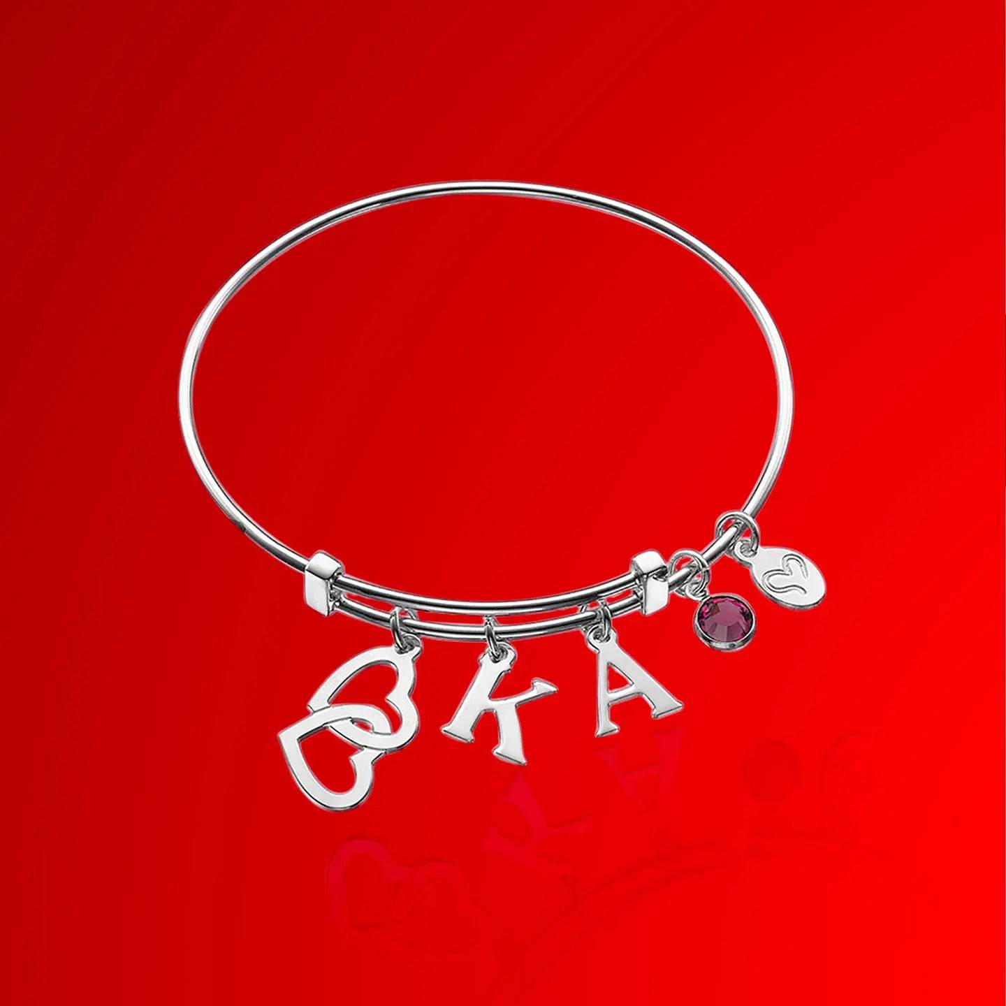 Initial Bangle - Custom Initial Bracelet - Contemporary Family Jewelry - Baza Boutique