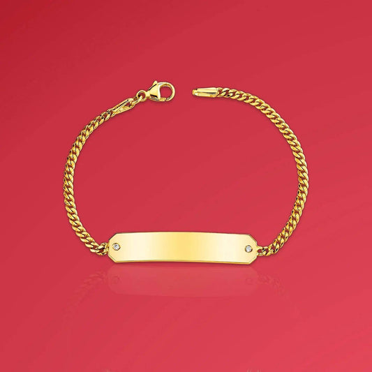 Plate Bracelet, 925 Sterling Silver Name Bar Bracelet, Personalized Plate Bracelet, Customized Name Bracelet, Perfect Gift for Her & Him - Baza Boutique