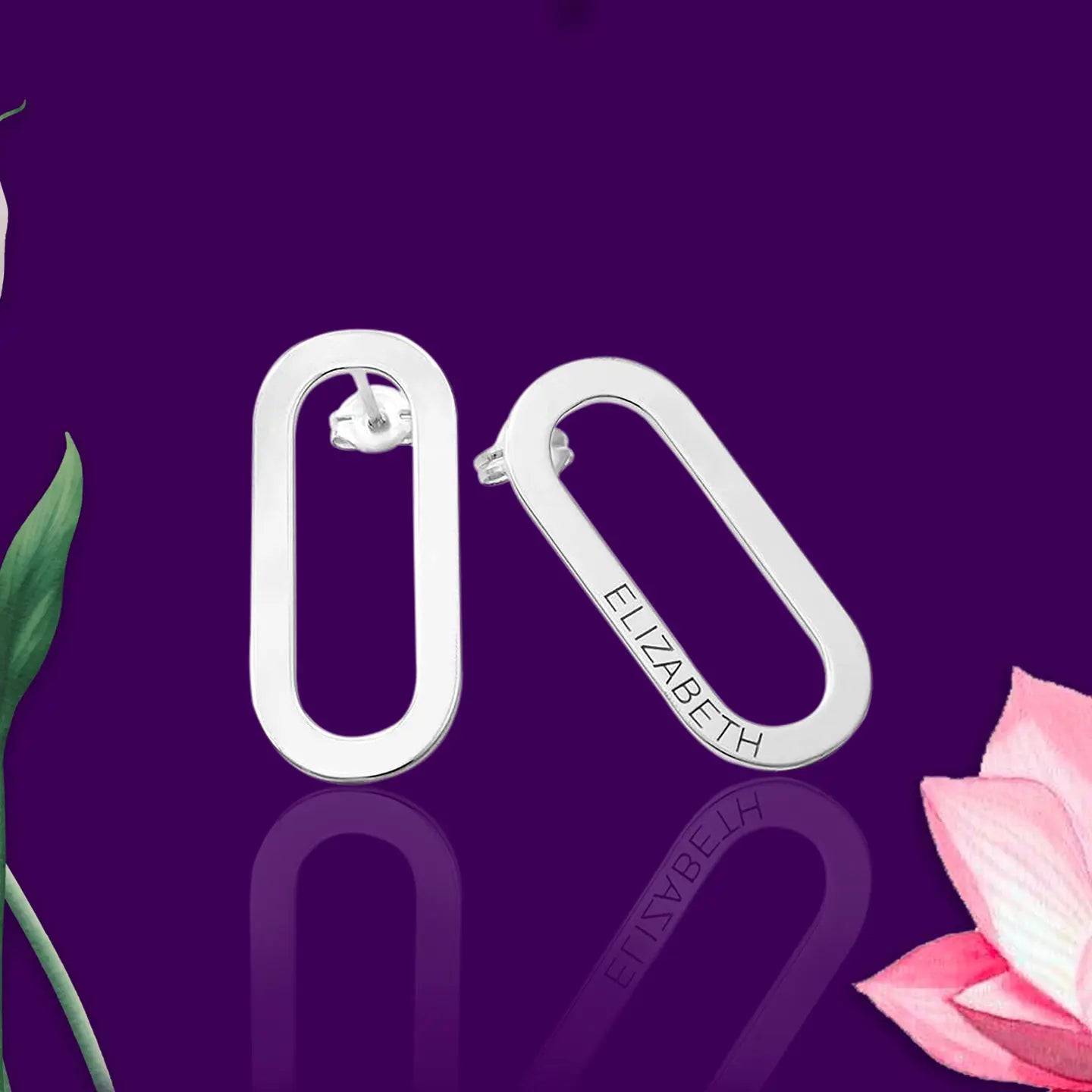 Clip earring, Clip On Earrings- Dainty Clip Ons- Marble Earrings Clip On - Baza Boutique