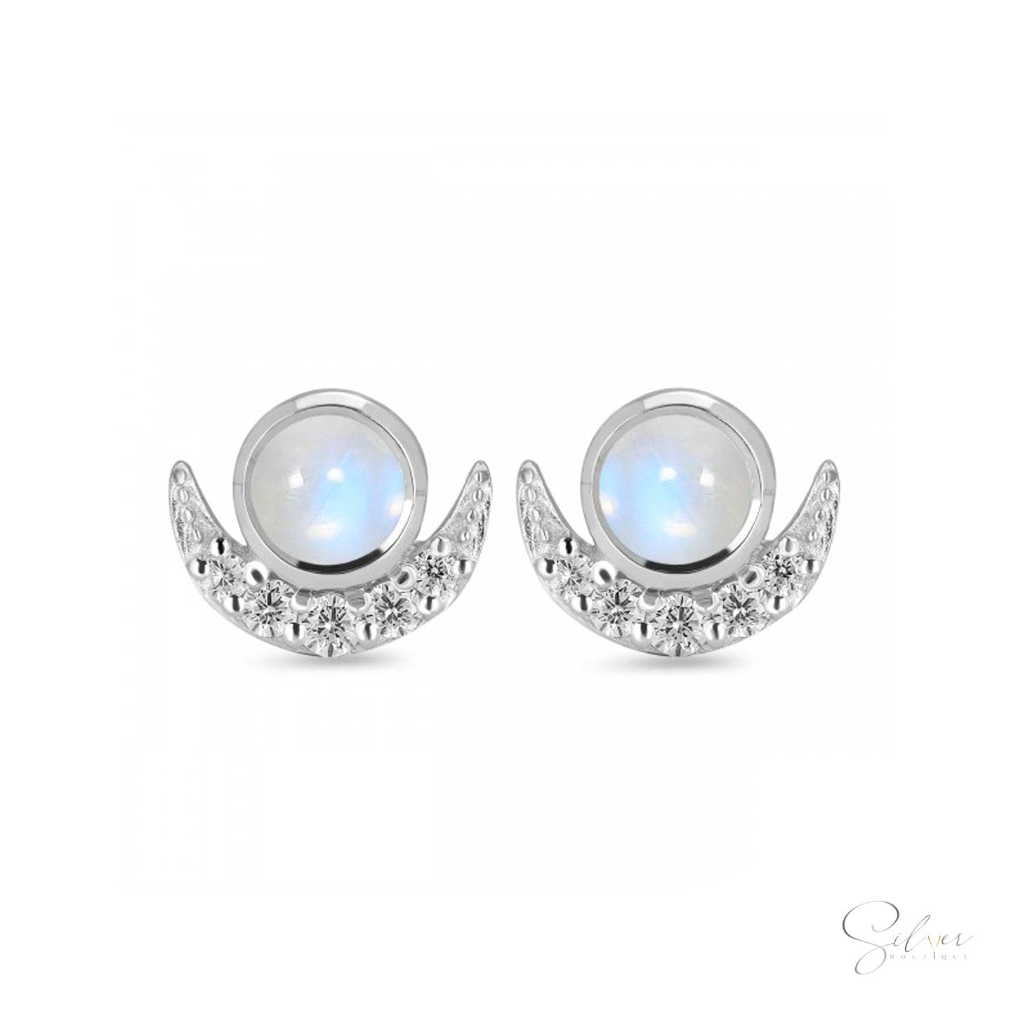 Moonstone Earrings - Baza Boutique