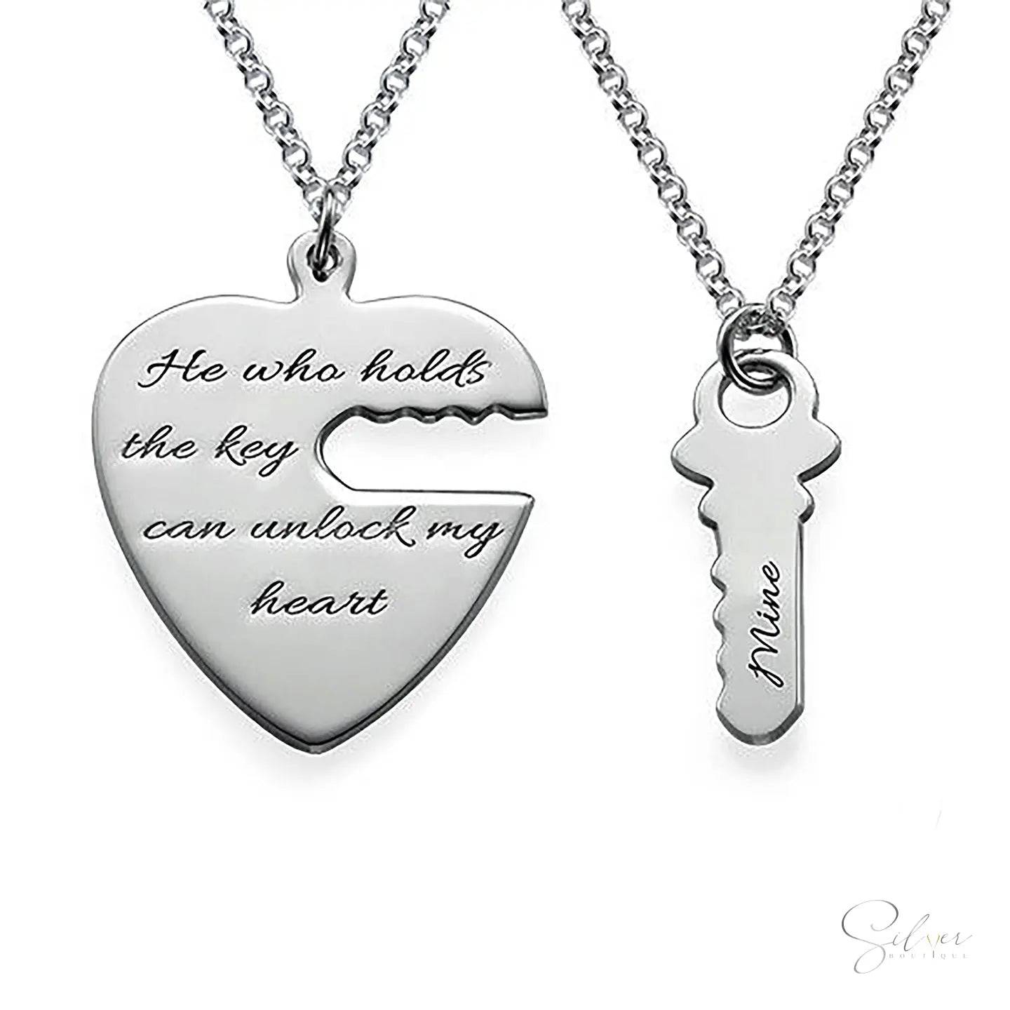 Key to My Heart Necklace Set