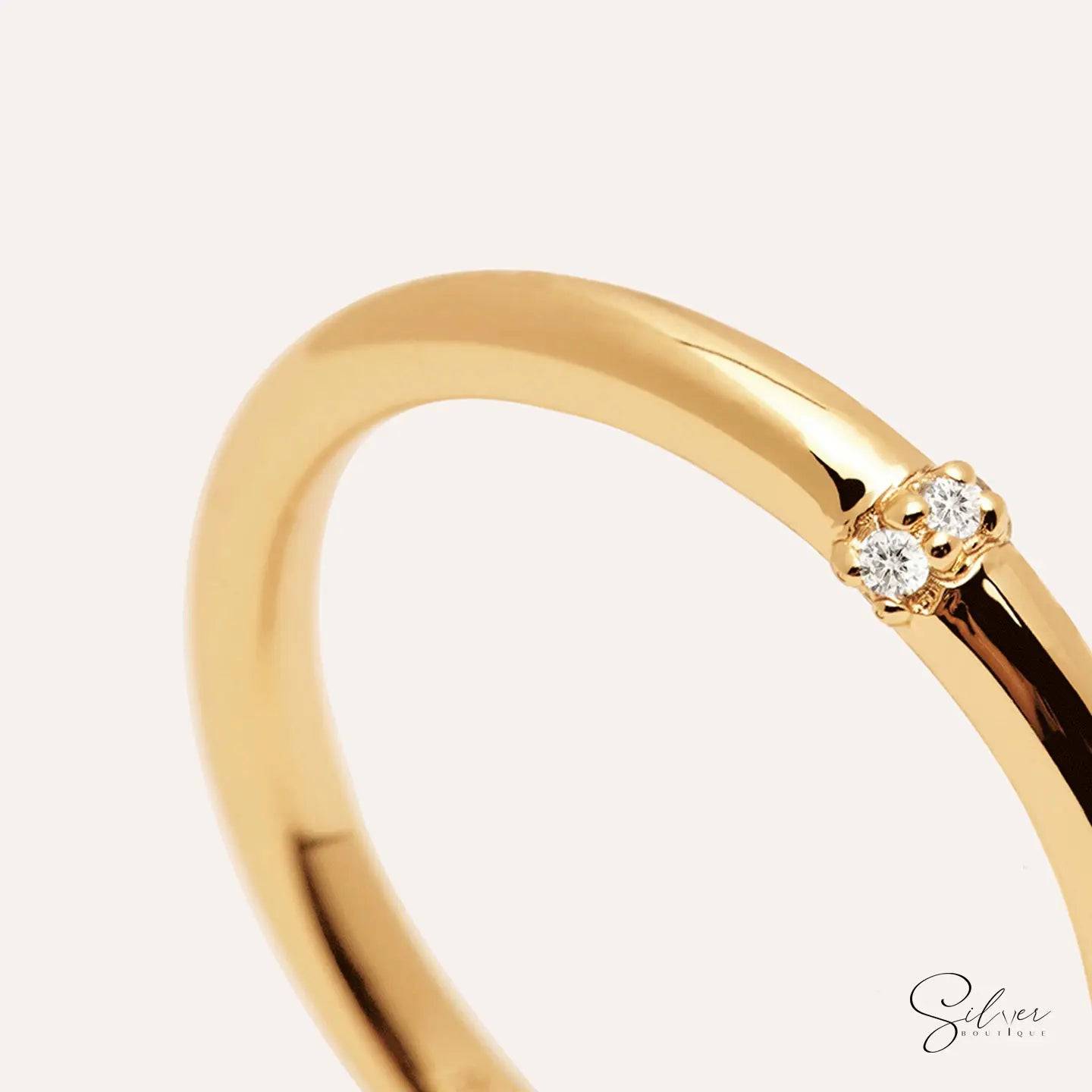 Minimal Birthstone Ring,Family Sterling Silver Ring, Marquise Birthstone Ring, Pear Birthstone, Minimal Baguette Diamond, Grandma Family Ring Gift, Mothers Day Gift - Baza Boutique