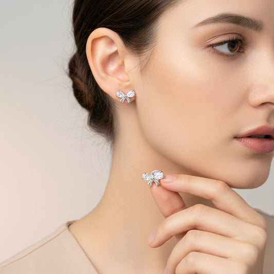 Crystal Bow Studs