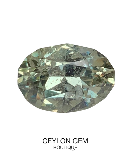 Natural Green Sapphire – 3.16 Carats - (UH) - Baza Boutique 