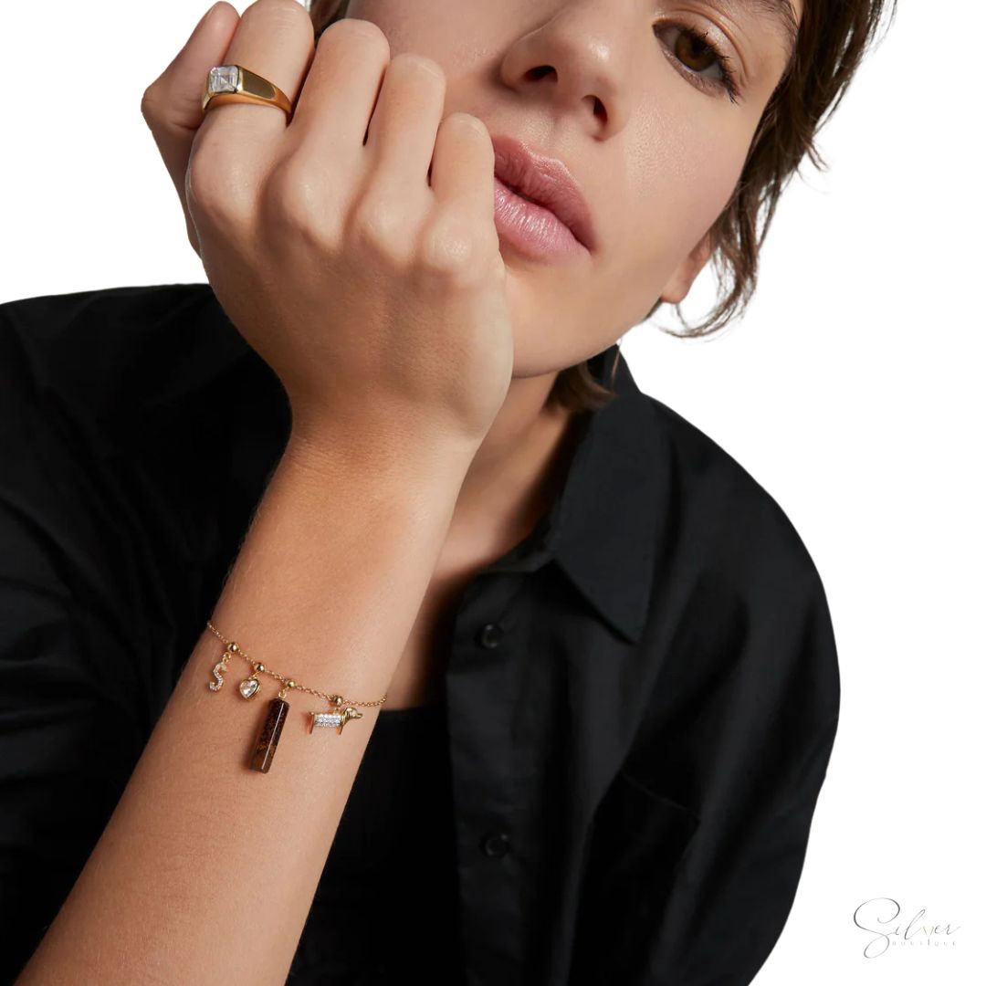 Mini Heart Charm - Handcrafted in Sterling Silver - Baza Boutique 