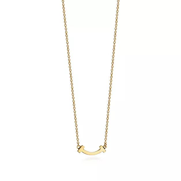 Mini Smile Pendant Necklace - Baza Boutique