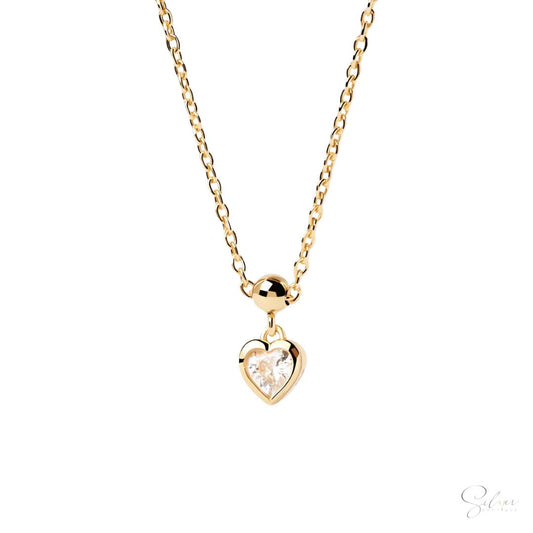 Mini Heart Charm - Handcrafted in Sterling Silver - Baza Boutique 