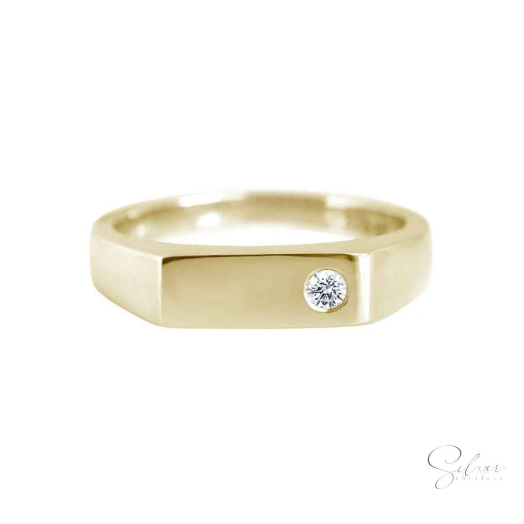 Rectangle Signet Ring
