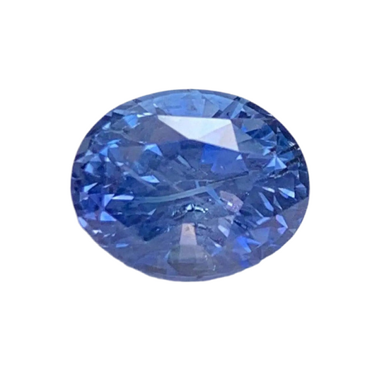 Blue sapphire 2.90 Cts Cornflower - (UH) - Baza Boutique 