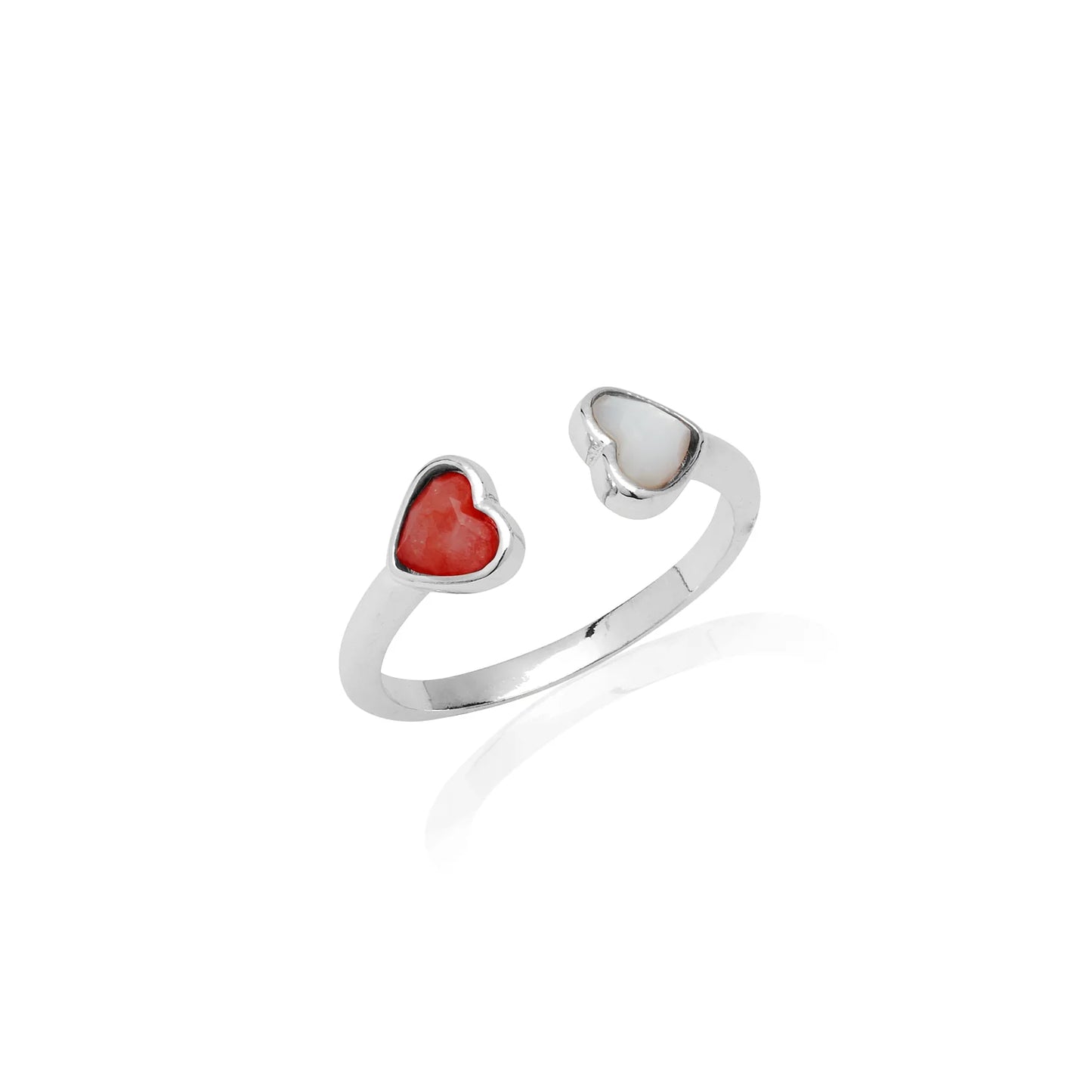 Personalised Heart Birthstone Ring