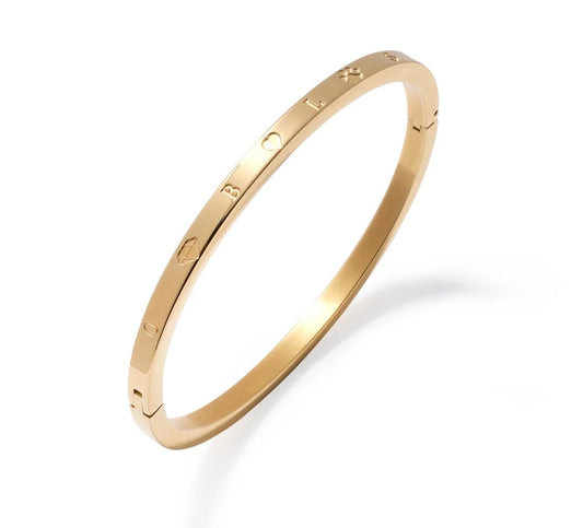 Stamped Custom Bangle