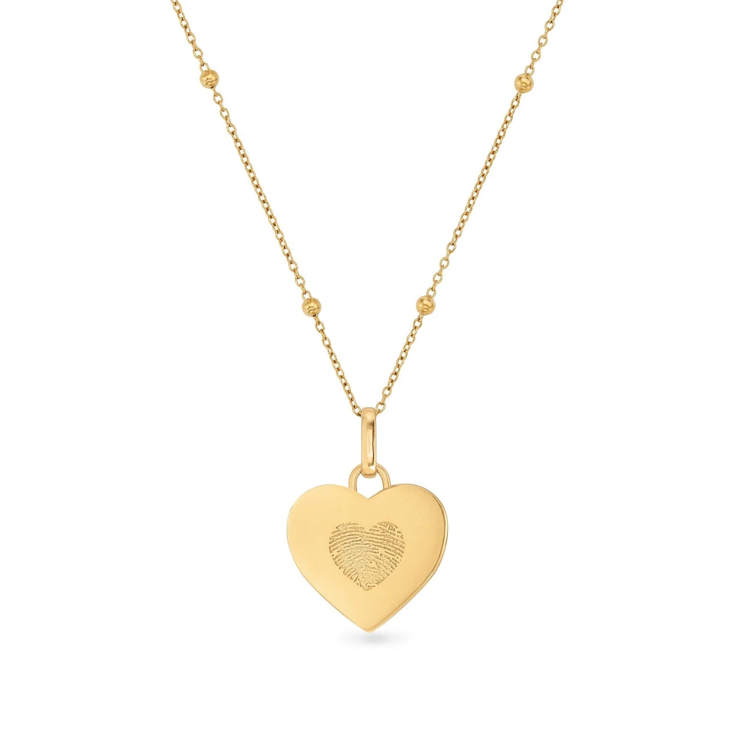 Fingerprint Heart Necklace