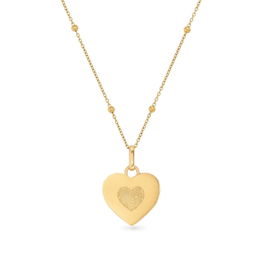 Fingerprint Heart Necklace