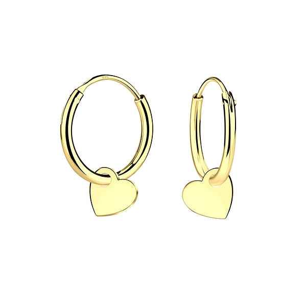 Heart Hoop Earrings