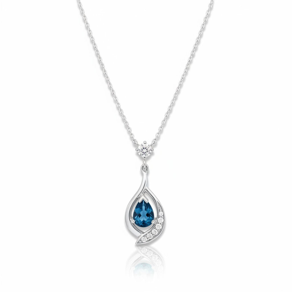 Ocean Teardrop Necklace