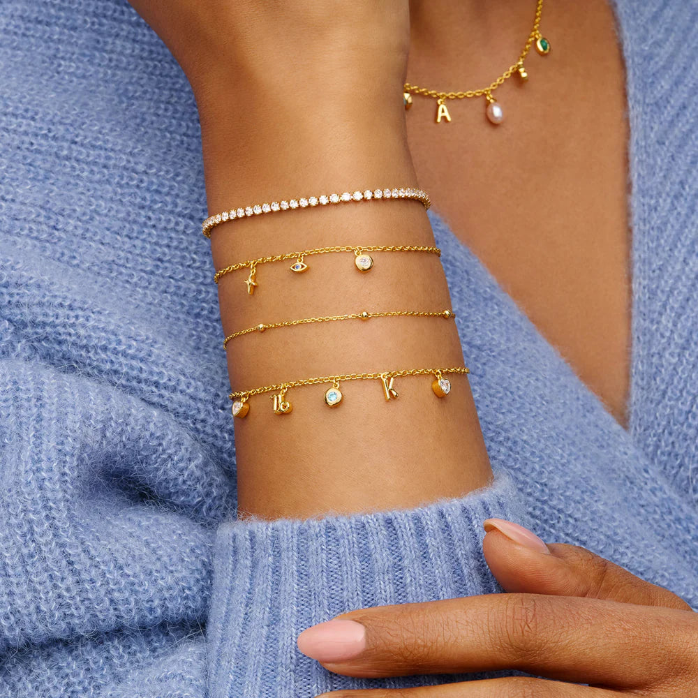 Made Mine Fine Charm Bracelet - Baza Boutique