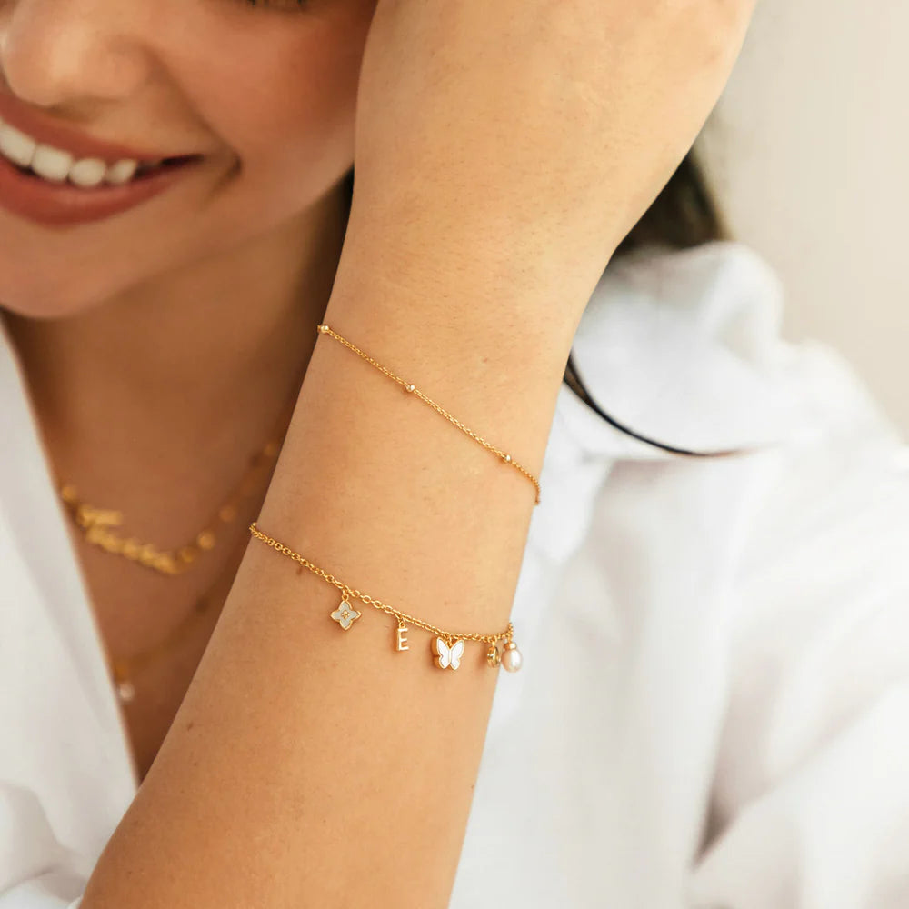 Made Mine Fine Charm Bracelet - Baza Boutique