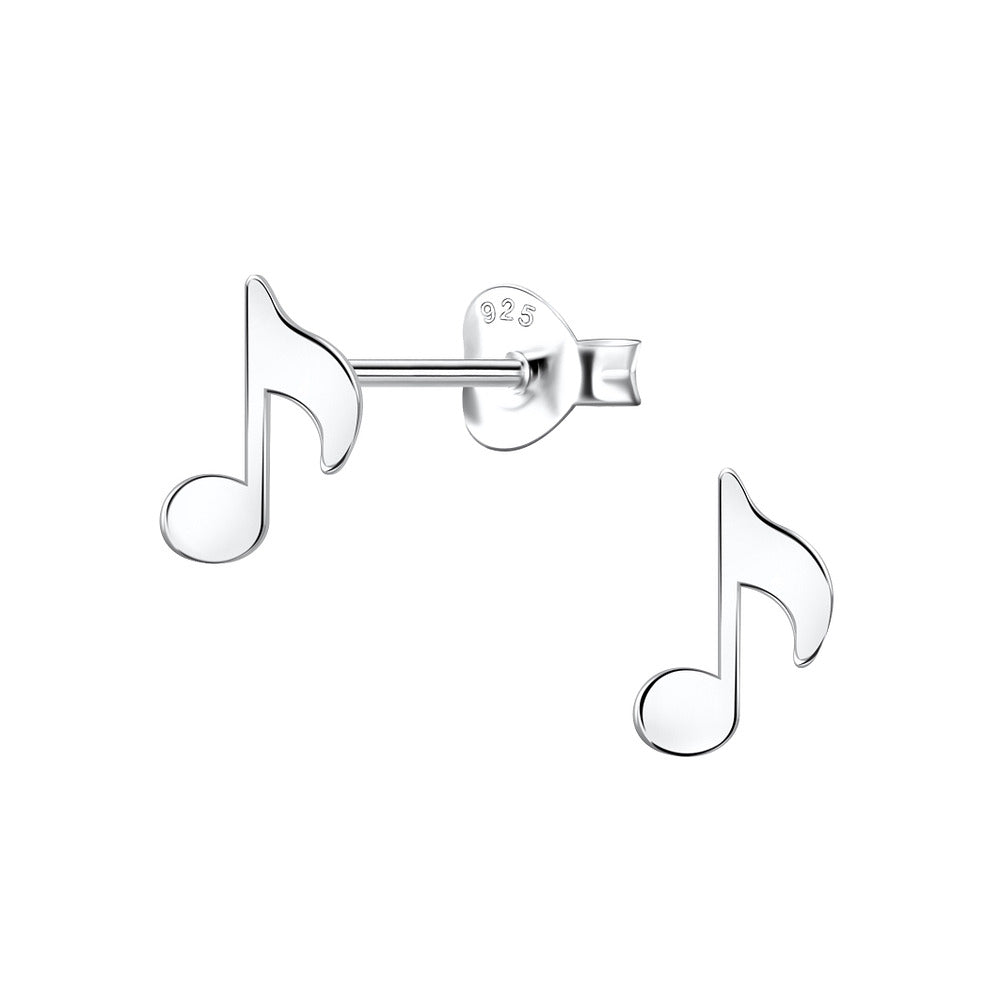 Music Note Stud Earrings