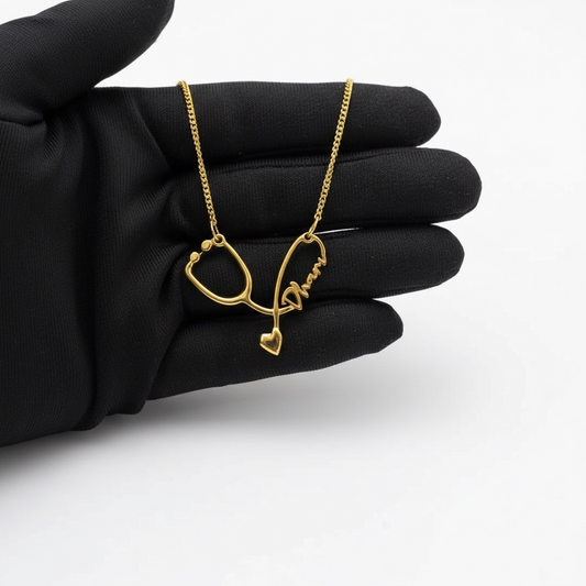 Stethoscope Heartbeat Necklace
