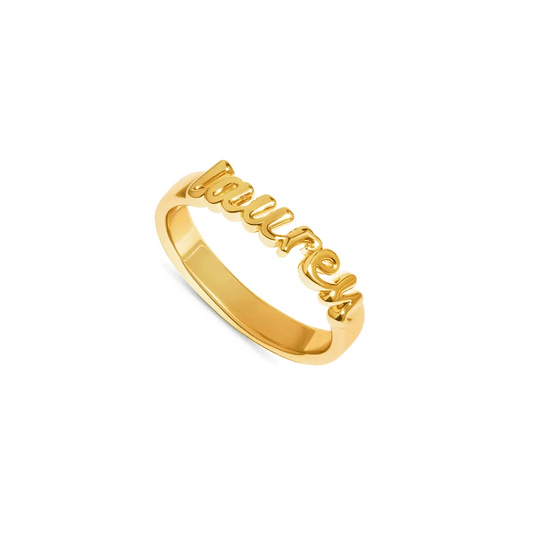 Personalised Script Ring