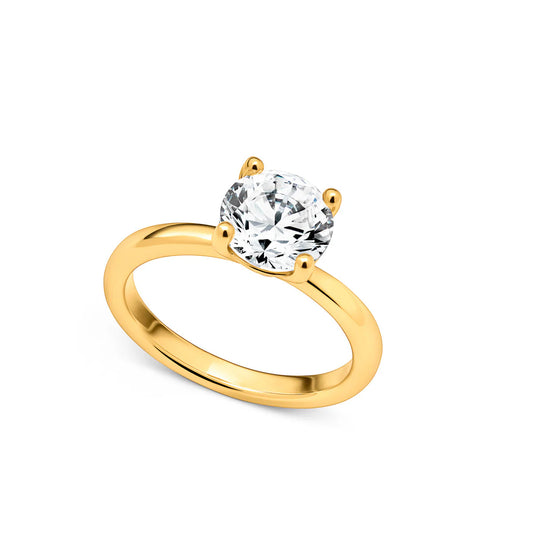 Round Cut Solitaire Ring