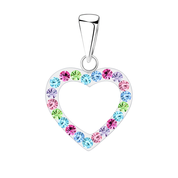 Rainbow Heart Pendant