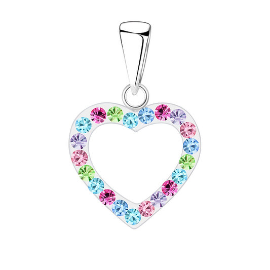 Rainbow Heart Pendant