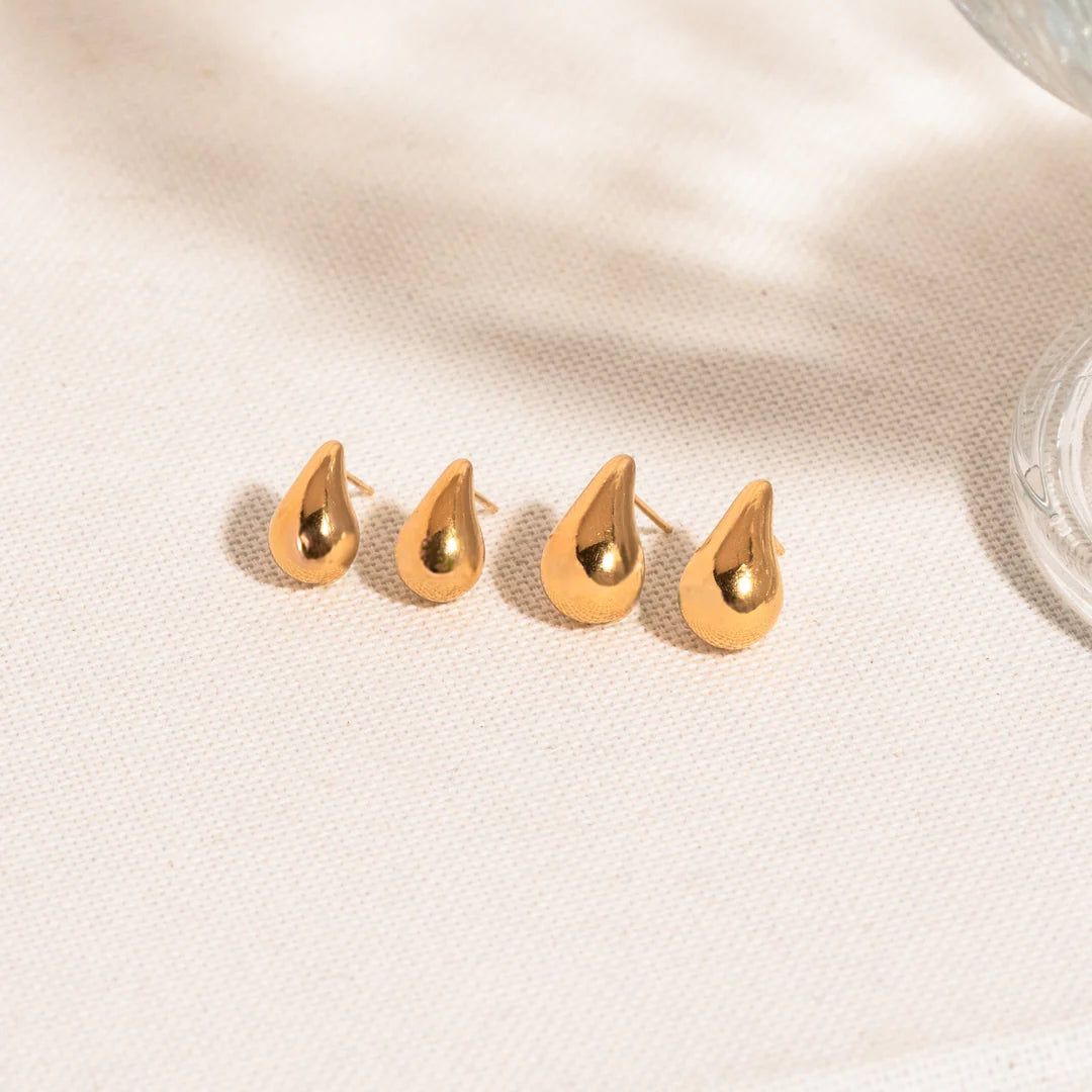 Teardrop Stud Earrings