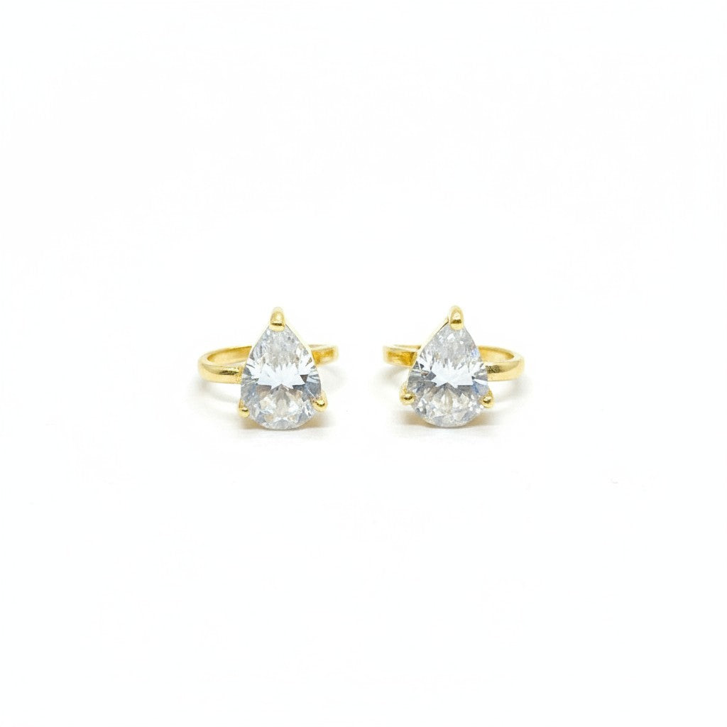 Crystal Teardrop Ear Cuff