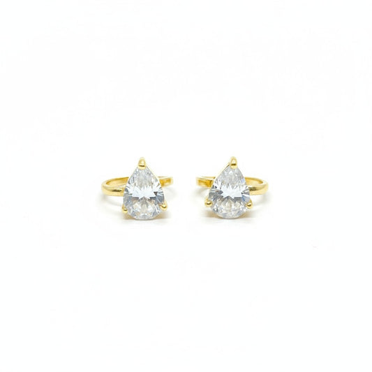 Crystal Teardrop Ear Cuff