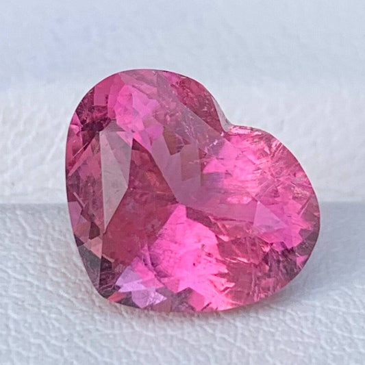 Tourmaline Gemstone 3.94 Cts, Natural Tourmaline Gemstones, Pink Gems Gift, Unheated Tourmaline, Ring Tourmaline Heart Gemstone  For Jewelry - Baza Boutique 